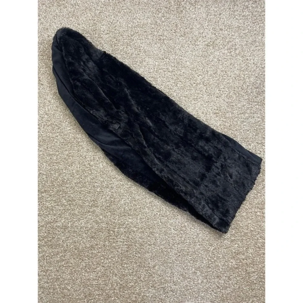 The North Face Fleece Scarf One Size Black Thermal Comfort Embroidered Logo‎